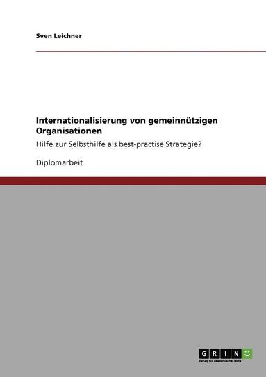 bokomslag Internationalisierung Von Gemeinnutzigen Organisationen