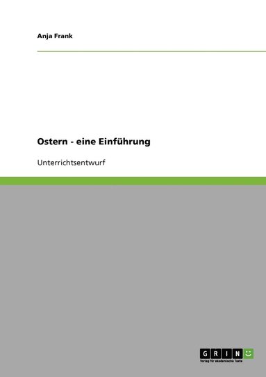 bokomslag Ostern - eine Einführung