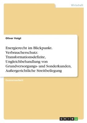 bokomslag Energierecht Im Blickpunkt. Verbraucherschutz