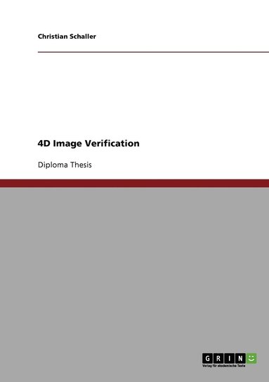 bokomslag 4D Image Verification