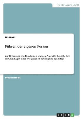 bokomslag Fuhren Der Eigenen Person