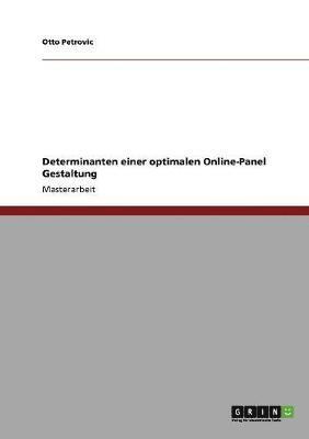 bokomslag Determinanten einer optimalen Online-Panel Gestaltung