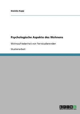 bokomslag Psychologische Aspekte Des Wohnens