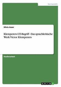 bokomslag Klemperers Lti-Begriff - Das Sprachkritische Werk Victor Klemperers