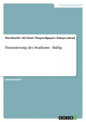 bokomslag Finanzierung des Studiums - Bafg