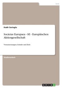 bokomslag Societas Europaea - Se - Europaischen Aktiengesellschaft