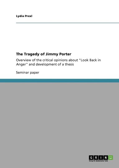 bokomslag The Tragedy of Jimmy Porter