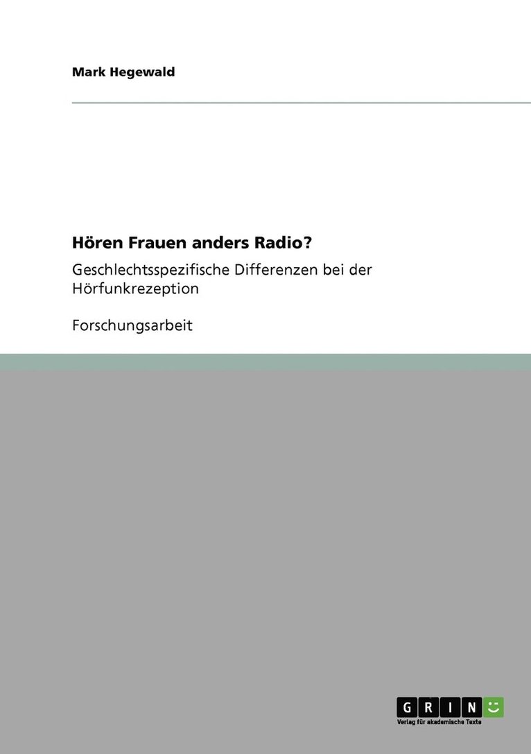 Hren Frauen anders Radio? 1