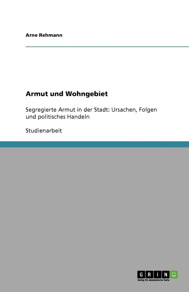 Armut und Wohngebiet 1