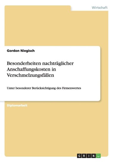 bokomslag Besonderheiten nachtrglicher Anschaffungskosten in Verschmelzungsfllen