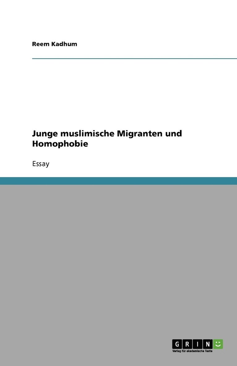 Junge muslimische Migranten und Homophobie