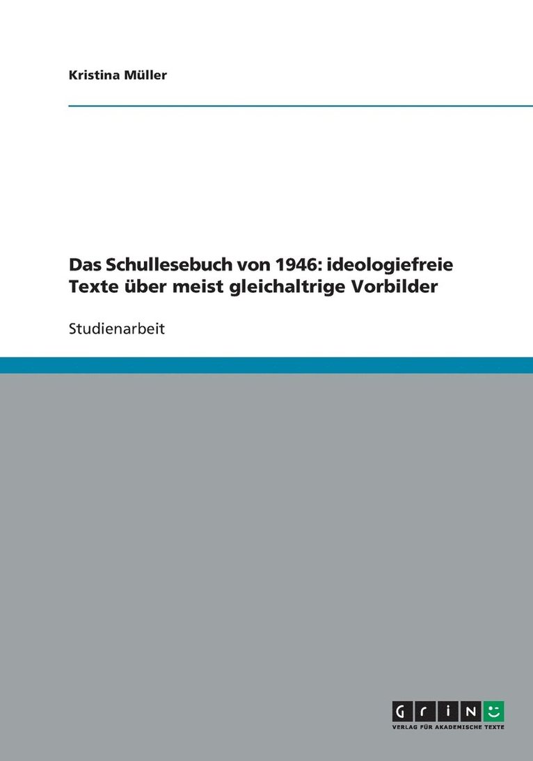 Schullesebuch von 1946
