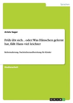 bokomslag Früh übt sich... oder