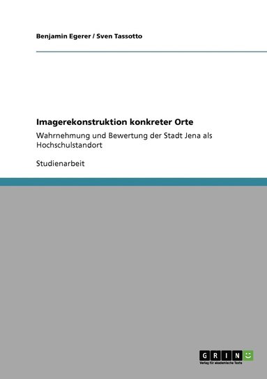 bokomslag Imagerekonstruktion konkreter Orte