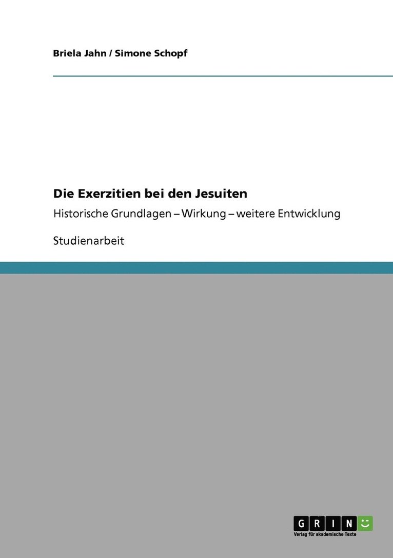 Die Exerzitien bei den Jesuiten 1