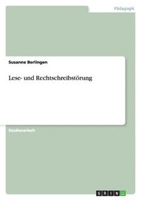 bokomslag Lese- Und Rechtschreibstorung