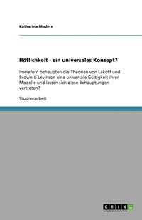 bokomslag Höflichkeit - ein universales Konzept?