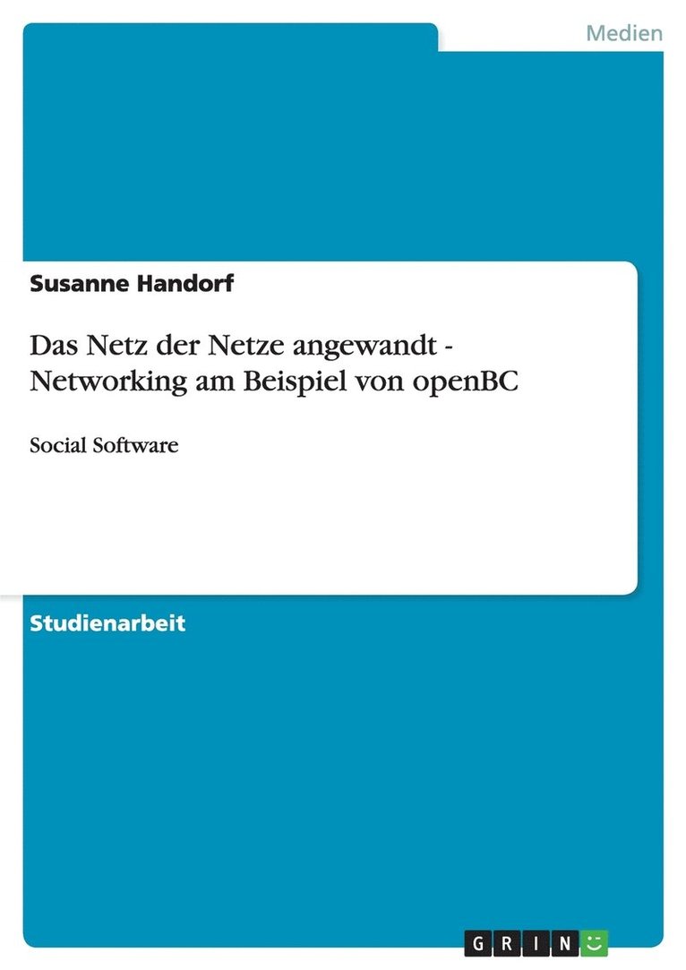 Das Netz der Netze angewandt - Networking am Beispiel von openBC 1