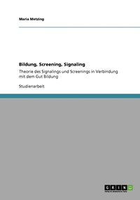 bokomslag Bildung, Screening, Signaling