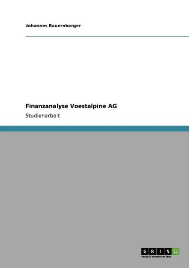 bokomslag Finanzanalyse Voestalpine AG