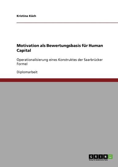 bokomslag Motivation als Bewertungsbasis für Human Capital