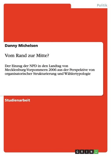 bokomslag Vom Rand zur Mitte?