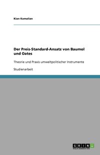 bokomslag Der Preis-Standard-Ansatz von Baumol und Oates