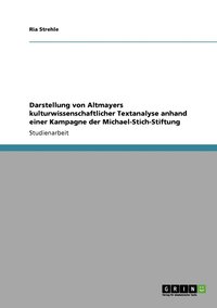 bokomslag Darstellung von Altmayers kulturwissenschaftlicher Textanalyse anhand einer Kampagne der Michael-Stich-Stiftung