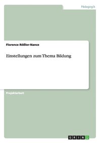 bokomslag Einstellungen zum Thema Bildung