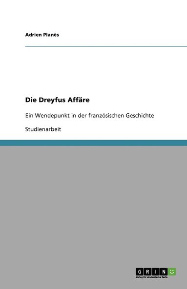 bokomslag Die Dreyfus Affare