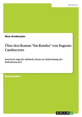 bokomslag Über den Roman "Sin Rumbo" von Eugenio Cambaceres