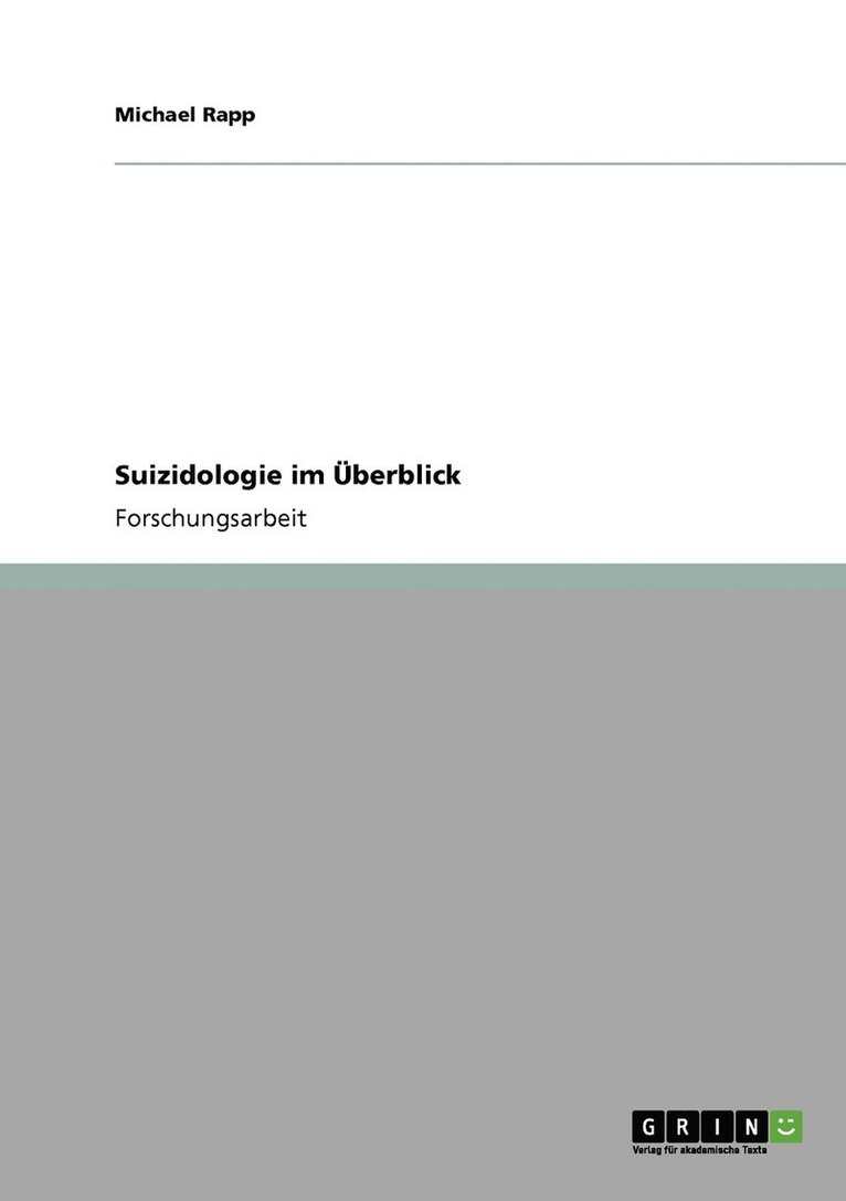 Suizidologie im Überblick