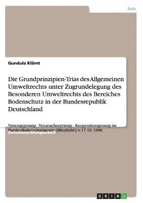 Die Grundprinzipien-Trias des Allgemeinen Umweltrechts unter Zugrundelegung des Besonderen Umweltrechts des Bereiches Bodenschutz in der Bundesrepublik Deutschland 1