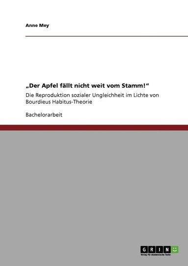 bokomslag &quot;Der Apfel fllt nicht weit vom Stamm!&quot;