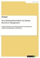 bokomslag Personalauswahlverfahren Im Human Resources Management