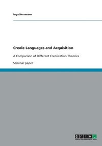 bokomslag Creole Languages and Acquisition