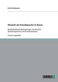bokomslag Deutsch als Fremdsprache in Korea