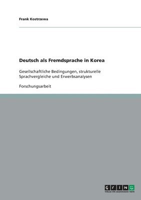 bokomslag Deutsch als Fremdsprache in Korea