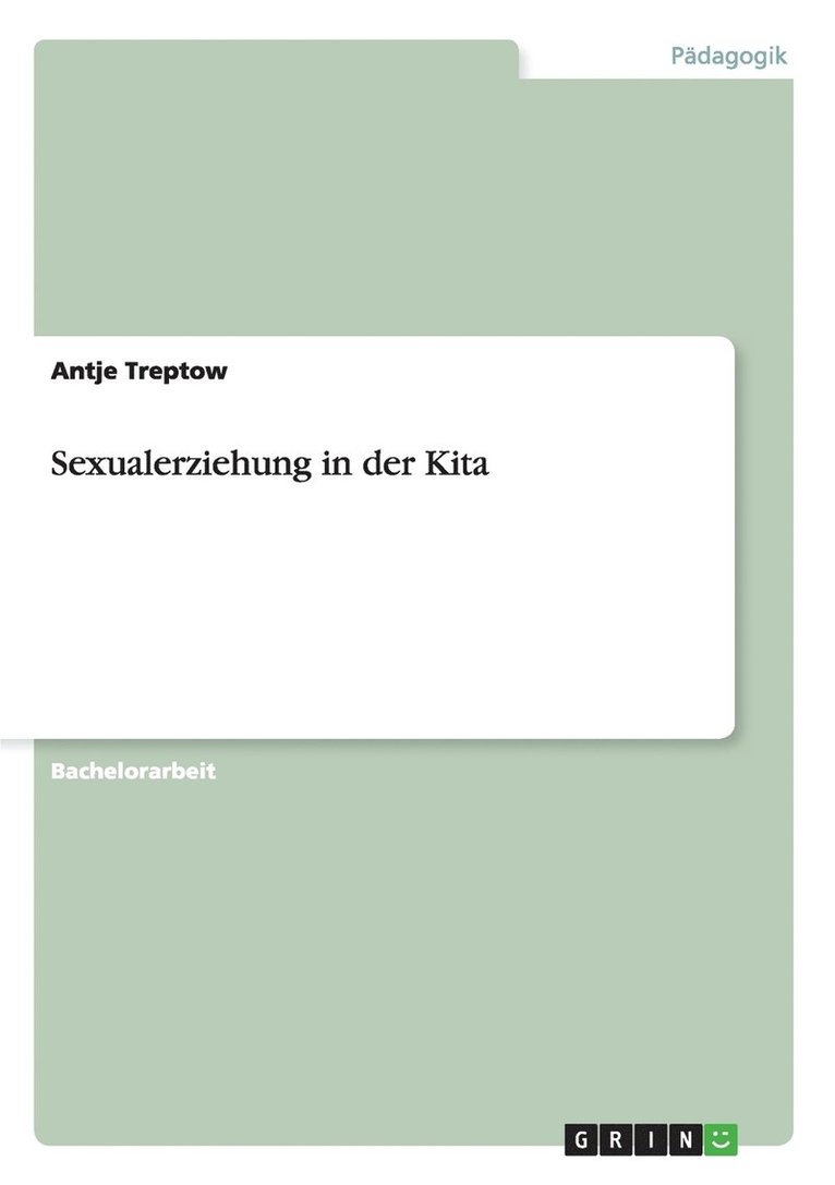 Sexualerziehung in der Kita 1