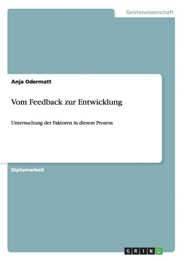 Vom Feedback zur Entwicklung 1