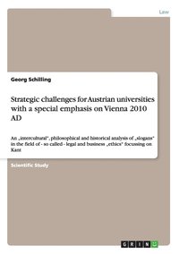 bokomslag Strategic challenges for Austrian universities with a special emphasis on Vienna 2010 AD