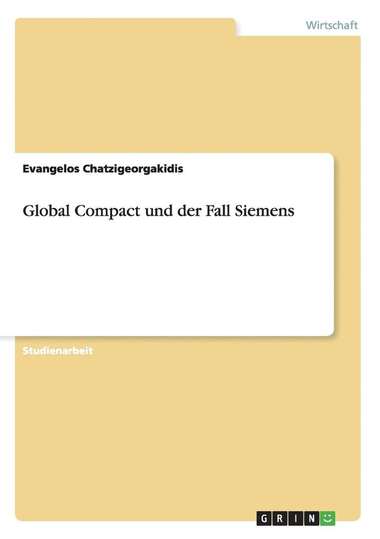 Global Compact und der Fall Siemens 1