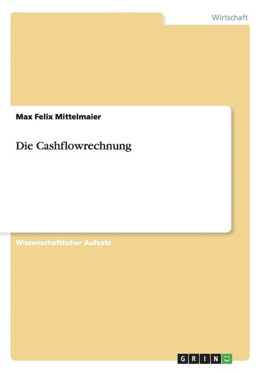 bokomslag Die Cashflowrechnung