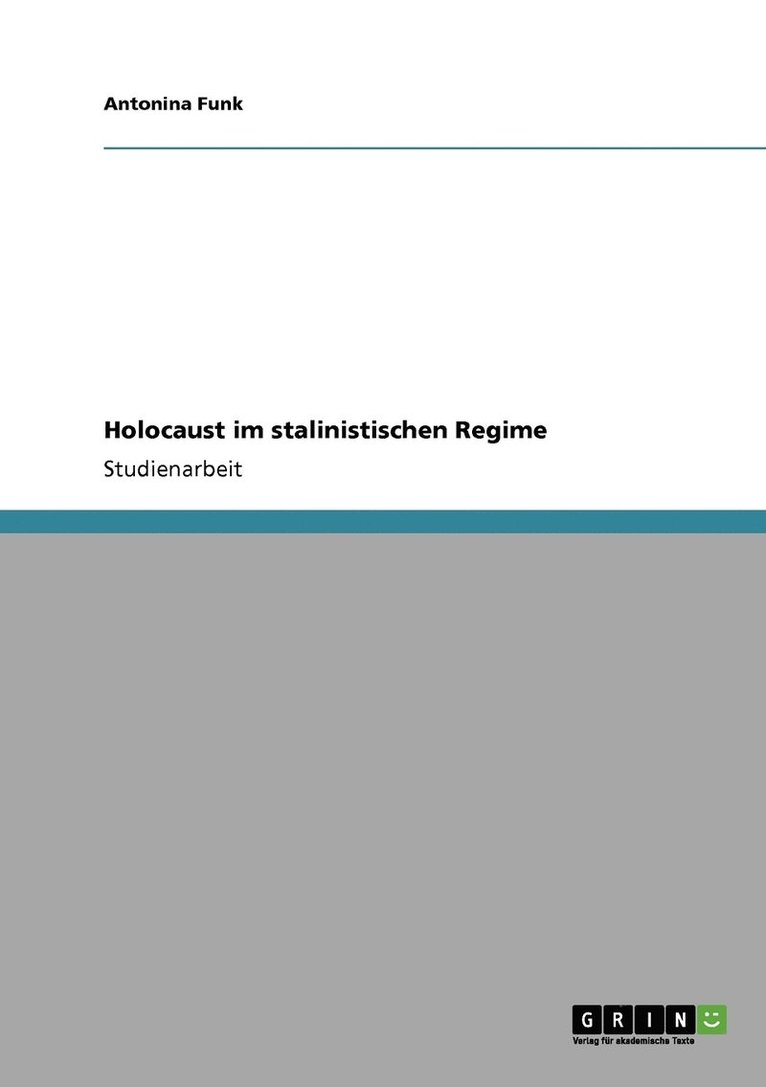 Holocaust im stalinistischen Regime 1