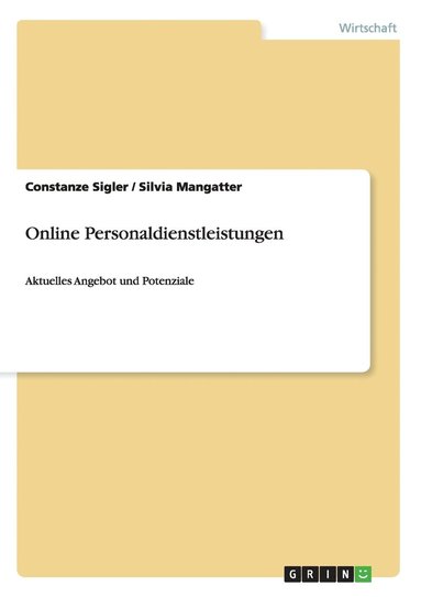 bokomslag Online Personaldienstleistungen