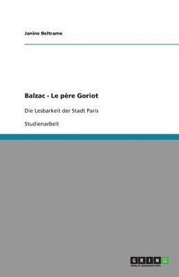 bokomslag Balzac - Le Pere Goriot