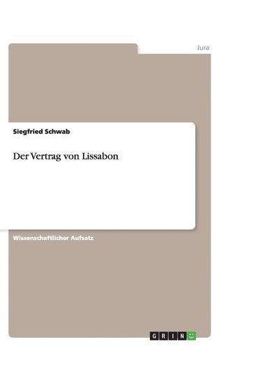 bokomslag Der Vertrag von Lissabon