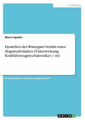 Einstellen Des Wastegate-Ventils Eines Abgasturboladers (Unterweisung Kraftfahrzeugmechatroniker / -In) 1