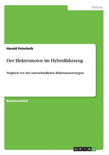 bokomslag Der Elektromotor Im Hybridfahrzeug