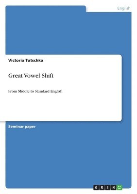 bokomslag Great Vowel Shift